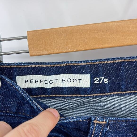 GAP 1969 Perfect Boot mid rise dark wash denim bootcut jeans sz 27S - Picture 6 of 8